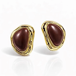 Mango Model Kahverengi Küpe