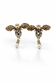 Kraliçe Arı İnci Küpe