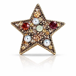 Taşlı Yıldız Broş