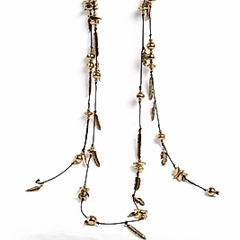 Zara Model Yaprak Model Uzun Zincir Kolye