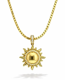 Gold  Ezme  Zincir 30cm Güneş Kolye