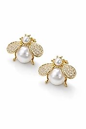 İnci Detaylı Arı Küpe