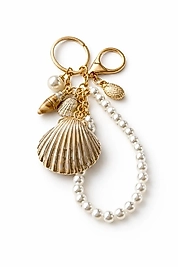 Deniz Esintili Gold Anahtarlık & Çanta Charm