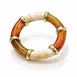 Gold Detaylı Krem Bileklik