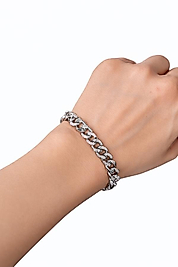 Xuping Gurmet taş detaylı gümüş renk bileklik