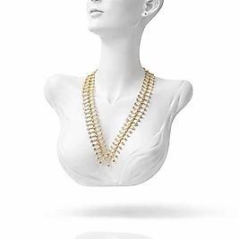 Xuping VİP  Çift Renk Oklu Tam Tur Kolye