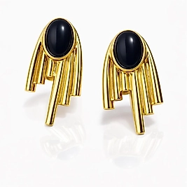 Mango Siyah Taşlı Küpe