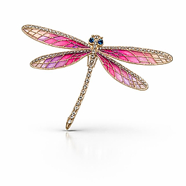 Pembe Yusufçuk Broş