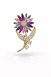 Renkli Çiçek Broş ✨