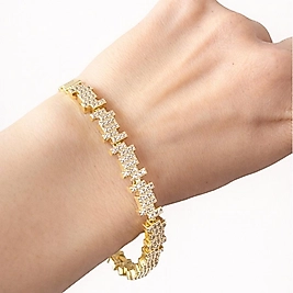 Gold Zirkon Taşlı bileklik