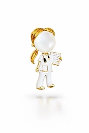 🩺 Doktor figürlü broş